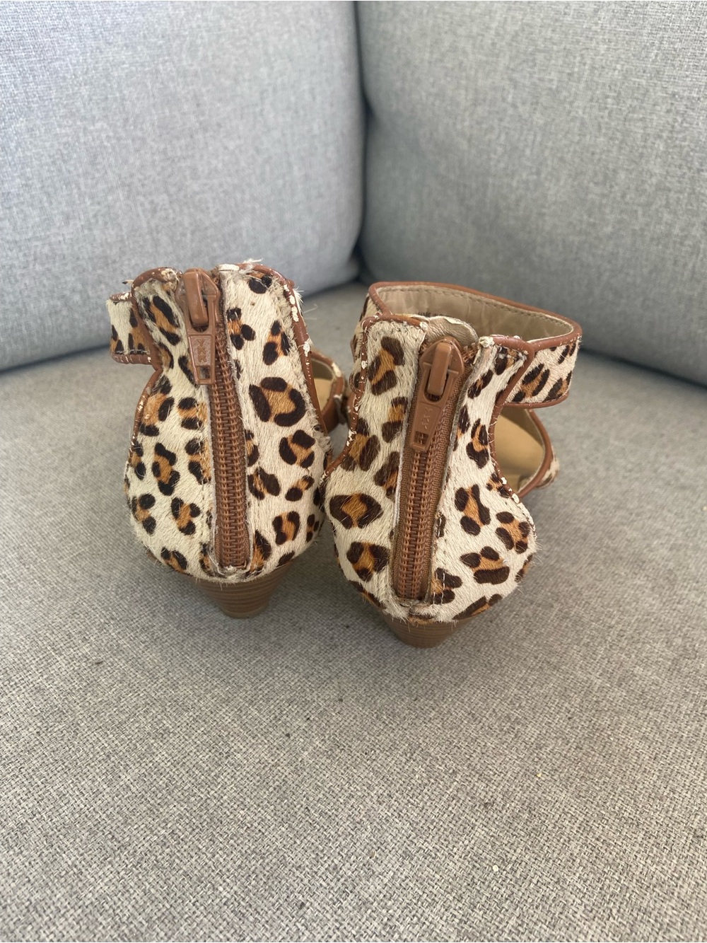 INC International Concepts Leopard-Print Sandals with Turquoise Accents - Picture 5 of 6